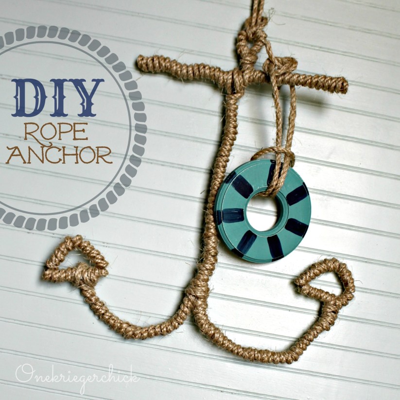 DIY Rope Anchor {Onekriegerchick.com}