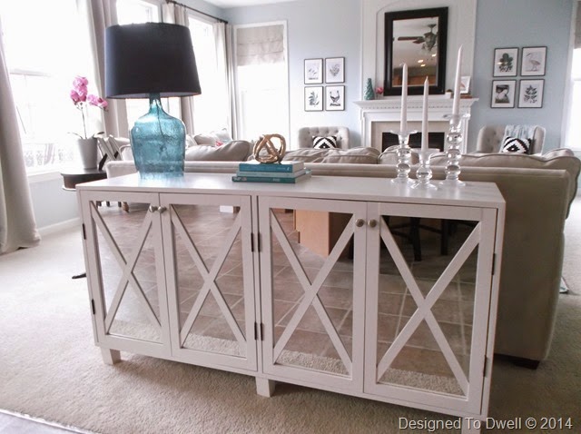 DIY Mirrored Cabinet