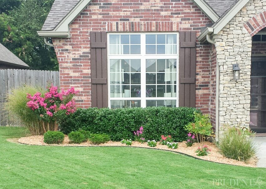See the before & after photos of our overgrown landscaping AND read about the life lessons I uncovered and we pulled away all the weeds.