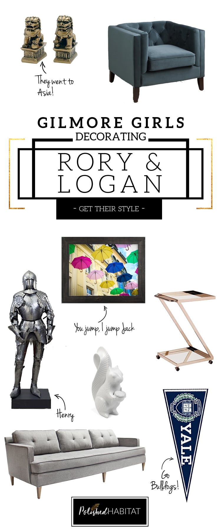 Team Logan! This is totally what Rory & Logan's house would look like if they stayed together. The Jess & Dean versions are pretty cool, too. 